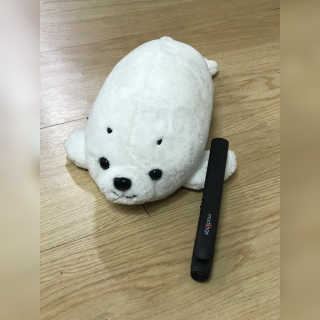 모즈헤어 휴대용 미니 고데기 — 4.5점을 준 리뷰어가 2020년 11월 올린 사용 사진