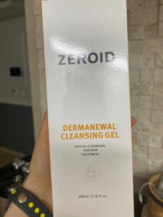제로이드 더마뉴얼 클렌징 젤 — 4점을 준 리뷰어가 2020년 8월 올린 사용 사진