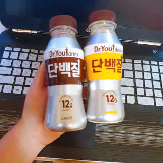 닥터유드링크 단백질 초코맛 and 바나나맛 — 5점을 준 리뷰어가 2020년 8월 올린 사용 사진