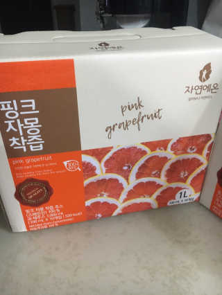 자연에온 핑크 자몽 착즙 100mL 10개입 2BOX — 5점을 준 리뷰어가 2020년 11월 올린 사용 사진