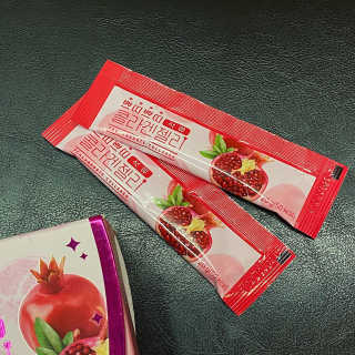 헬스업_쁘띠쁘띠석류콜라겐젤리_20g x 14포 — 5점을 준 리뷰어가 2020년 8월 올린 사용 사진