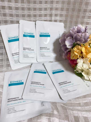 바이오믹 BIOMEEK SENSIMETIC SOOTHING MASK.S — 5점을 준 리뷰어가 2020년 7월 올린 사용 사진