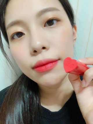 [블랙루즈] 컬러 락 하트 틴트 1+1 — 3.5점을 준 리뷰어가 2020년 7월 올린 사용 사진