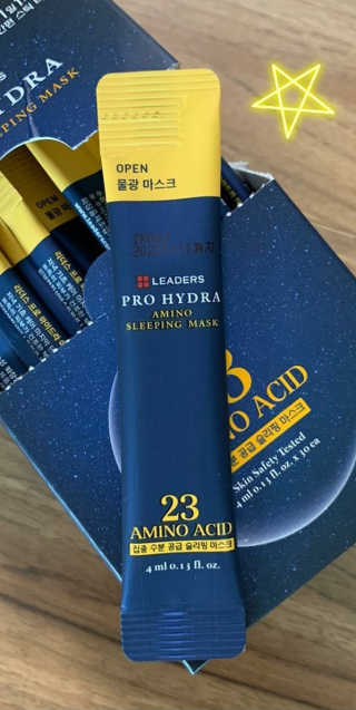 리더스코스메틱 리더스 프로 하이드라 아미노 슬리핑 마스크 — 5점을 준 리뷰어가 2020년 4월 올린 사용 사진