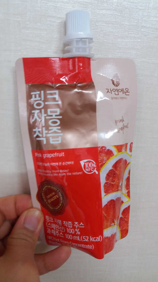 자연에온 핑크 자몽 착즙 100mL 10개입 2BOX 리뷰 사진