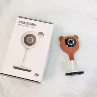 헤이홈 스마트 홈카메라 + 헤이베어 캐릭터커버 — 4점을 준 리뷰어가 2020년 5월 올린 사용 사진