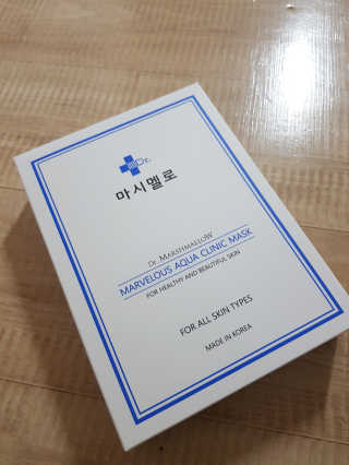닥터마시멜로 닥터마스멜로 마블러스 아쿠아 클리닉 마스크 — 5점을 준 리뷰어가 2020년 10월 올린 사용 사진
