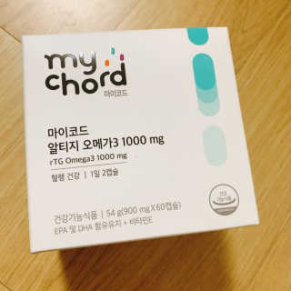 JW중외제약 마이코드 알티지 오메가3 1000 mg — 5점을 준 리뷰어가 2020년 9월 올린 사용 사진