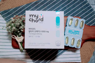 JW중외제약 마이코드 알티지 오메가3 1000 mg — 5점을 준 리뷰어가 2020년 10월 올린 사용 사진