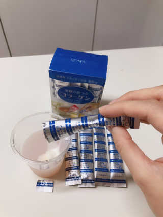 하나마이 100 프로 저분자 피쉬콜라겐 — 5점을 준 리뷰어가 2020년 6월 올린 사용 사진