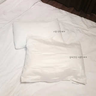 휴고링 언제 어디서나 깨끗한 베개-잘때한장 위생 베개시트 3매 — 4점을 준 리뷰어가 2020년 9월 올린 사용 사진