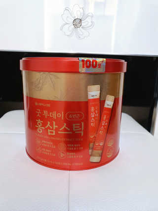 서울약사신협_굿투데이홍삼스틱_10ml x 100포 — 5점을 준 리뷰어가 2020년 7월 올린 사용 사진