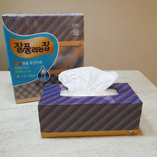 잘풀리는집 부드러운 모이스처 보습 미용 티슈 230매 — 5점을 준 리뷰어가 2020년 9월 올린 사용 사진