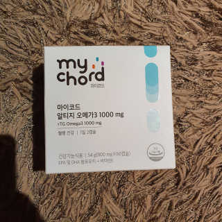JW중외제약 마이코드 알티지 오메가3 1000 mg — 5점을 준 리뷰어가 2020년 8월 올린 사용 사진
