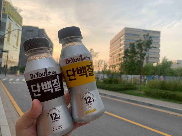 닥터유드링크 단백질 초코맛 and 바나나맛 리뷰 사진