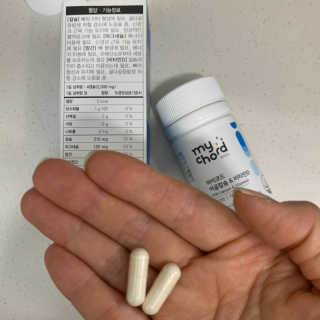 JW중외제약 마이코드 어골칼슘 비타민D — 5점을 준 리뷰어가 2020년 8월 올린 사용 사진