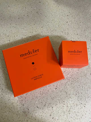 메디페르 [ 1+1 ] 루테인앰플세트 1개 + 루테인크림 50ml 1개 — 4.5점을 준 리뷰어가 2020년 9월 올린 사용 사진