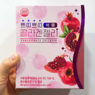 헬스업_쁘띠쁘띠석류콜라겐젤리_20g x 14포 — 4.5점을 준 리뷰어가 2020년 7월 올린 사용 사진
