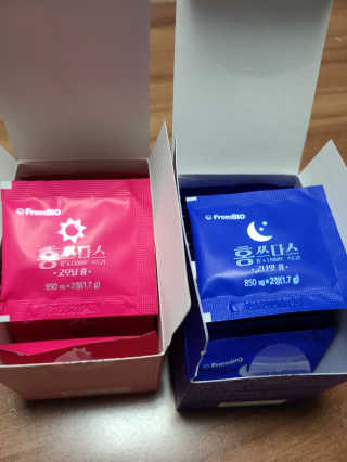 프롬바이오 홍쓰다스 아침,저녁 맞춤형 다이어트식품 14포+14포 — 4점을 준 리뷰어가 2020년 6월 올린 사용 사진