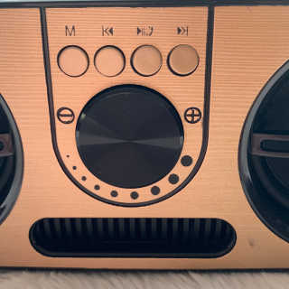 SEVIZ Retro 블루투스 스피커 4 종 — 2점을 준 리뷰어가 2020년 5월 올린 사용 사진