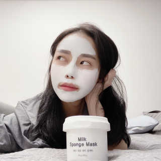리더스코스메틱 리더스 밀크 스폰지 마스크 — 5점을 준 리뷰어가 2020년 11월 올린 사용 사진