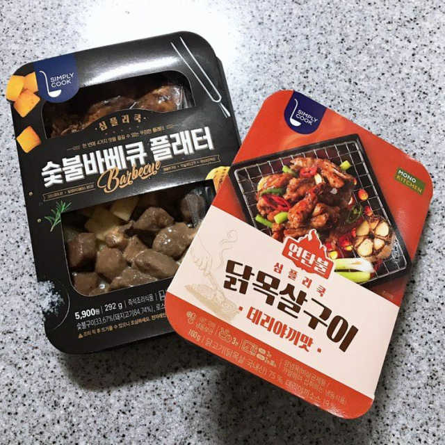 [심플리쿡]숯불바베큐플래터,연탄불닭목살구이SET 리뷰 사진