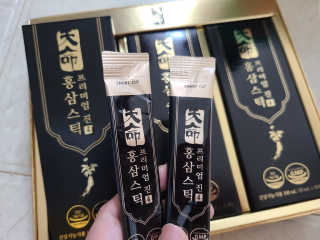 헬스업_천명진프리미엄홍삼스틱_10ml x 30포 — 5점을 준 리뷰어가 2020년 9월 올린 사용 사진