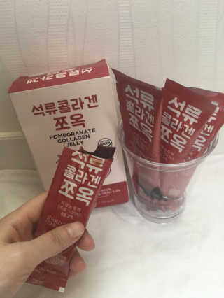 조은약초 석류콜라겐 석류즙 석류쪼옥 젤리 스틱 15포 x 20g — 5점을 준 리뷰어가 2020년 7월 올린 사용 사진