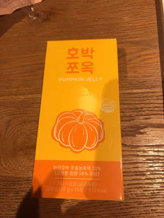 조은약초 국산 늙은 호박즙 호박쪼옥 젤리 20g x 15포 — 3점을 준 리뷰어가 2020년 8월 올린 사용 사진
