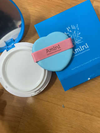 아미니 아쿠아 프로텍터 선쿠션 — 5점을 준 리뷰어가 2020년 4월 올린 사용 사진