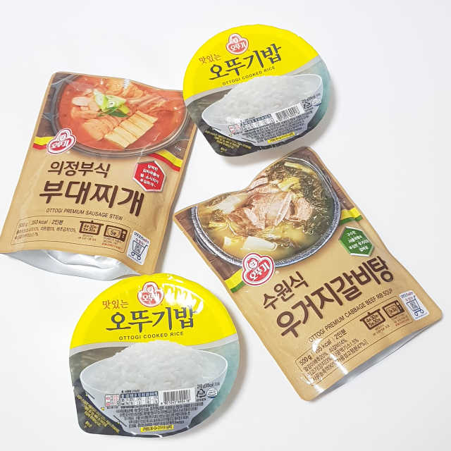 오뚜기 의정부식 부대찌개, 수원식 우거지갈비탕 리뷰 사진