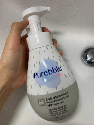 Purebble [퓨어블] 베이비 샴푸/바디워시 500ml — 5점을 준 리뷰어가 2020년 8월 올린 사용 사진