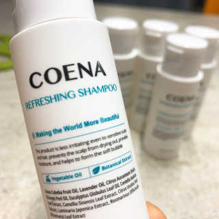 코에나샴푸 자연유래 식물성 코에나 샴푸 50ml — 4.5점을 준 리뷰어가 2020년 4월 올린 사용 사진