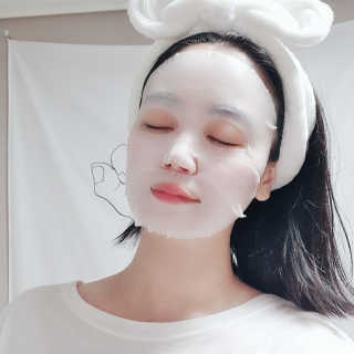 바이오믹 BIOMEEK SENSIMETIC SOOTHING MASK.S — 5점을 준 리뷰어가 2020년 7월 올린 사용 사진