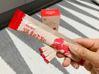 365더건강 에버뷰티 석류콜라겐 젤리 — 5점을 준 리뷰어가 2020년 8월 올린 사용 사진
