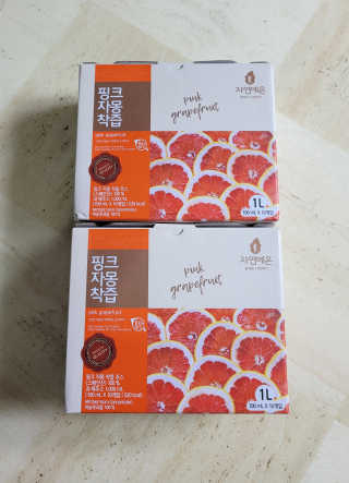 자연에온 핑크 자몽 착즙 100mL 10개입 2BOX — 4점을 준 리뷰어가 2020년 11월 올린 사용 사진