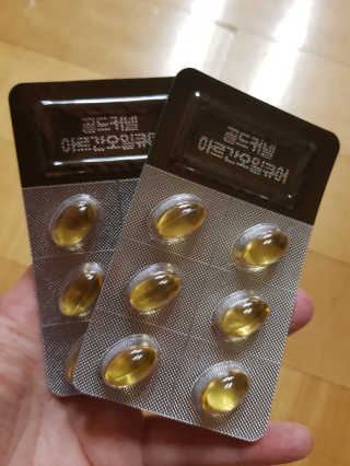 조은약초 골드 커넬 모로코 먹는 식용 아르간오일 큐어 30캡슐 — 5점을 준 리뷰어가 2020년 10월 올린 사용 사진
