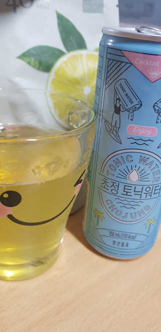 일화 소주와환상궁합 세계 3대 광천수로만든 초정토닉워터 — 5점을 준 리뷰어가 2020년 5월 올린 사용 사진