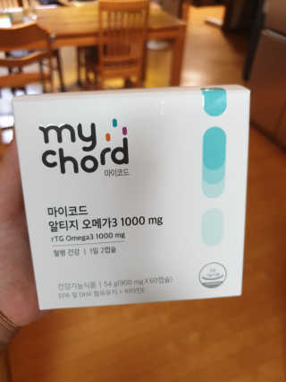 JW중외제약 마이코드 알티지 오메가3 1000 mg — 4점을 준 리뷰어가 2020년 8월 올린 사용 사진