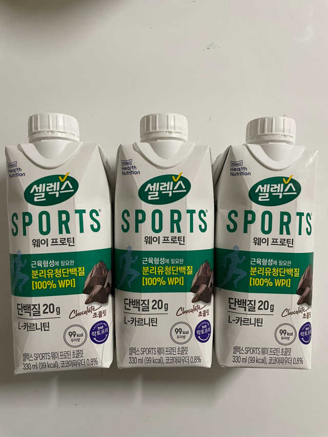 셀렉스 스포츠 드링크 초콜릿 _ 330ml x 12팩 리뷰 사진