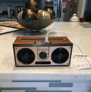 SEVIZ RETRO20W 레트로 블루투스 스피커 — 5점을 준 리뷰어가 2020년 6월 올린 사용 사진