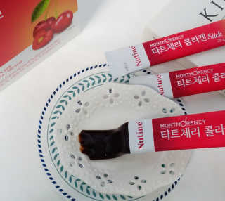 뉴틴 타트체리 콜라겐 스틱 20g X 30포 — 5점을 준 리뷰어가 2020년 8월 올린 사용 사진