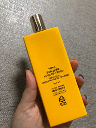 네이처컬렉션 이자녹스 UV 선 프로 365 익스트림 선 플루이드 100ml — 5점을 준 리뷰어가 2020년 5월 올린 사용 사진