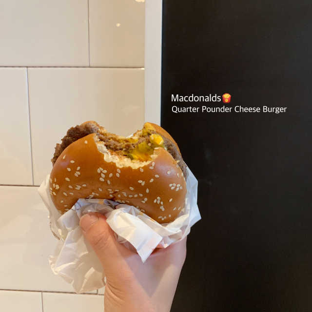 맥도날드 베스트 버거 리뷰 사진