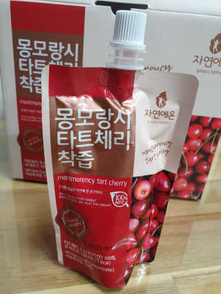 자연에온 몽모랑시 타트체리 착즙 100mL 10개입 2BOX — 5점을 준 리뷰어가 2020년 10월 올린 사용 사진