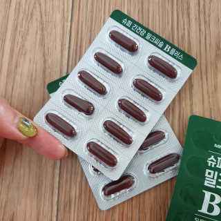 메이준뉴트리 슈퍼 간건강 밀크씨슬 B+ — 5점을 준 리뷰어가 2020년 6월 올린 사용 사진