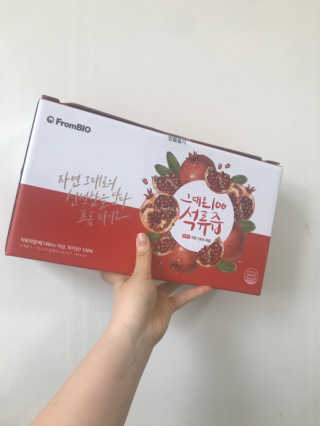 프롬바이오 오직 석류만 [그대로100 석류즙] 하루 1포로 건강하게 — 5점을 준 리뷰어가 2020년 6월 올린 사용 사진