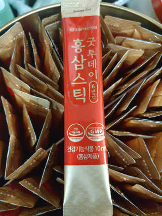서울약사신협_굿투데이홍삼스틱_10ml x 100포 — 5점을 준 리뷰어가 2020년 7월 올린 사용 사진