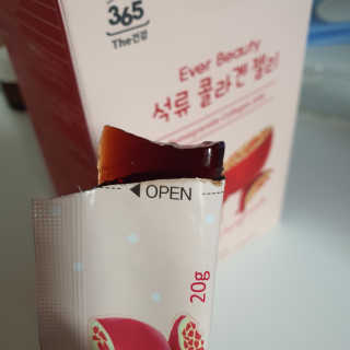 365더건강 에버뷰티 석류콜라겐 젤리 — 5점을 준 리뷰어가 2020년 6월 올린 사용 사진