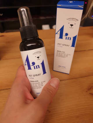 강아지스토리 포인원 모이스처 미스트 100ml — 5점을 준 리뷰어가 2020년 6월 올린 사용 사진